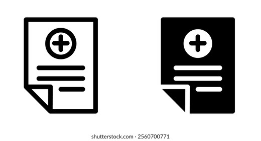 Medical Report icon illustration vector design template