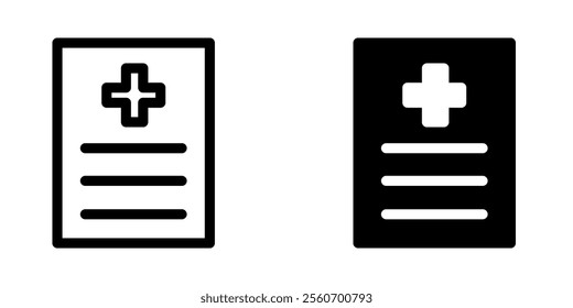 Medical Report icon illustration vector design template
