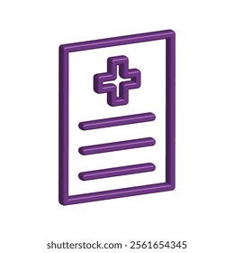 Medical Report icon illustration vector design template
