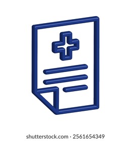 Medical Report icon illustration vector design template