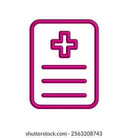 Medical Report icon illustration vector design template