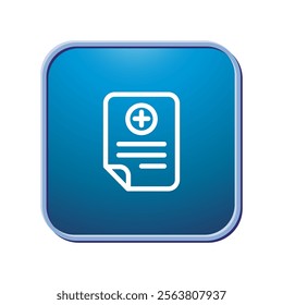 Medical Report icon illustration vector design template