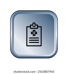 Medical Report icon illustration vector design template