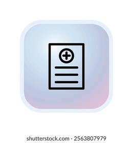 Medical Report icon illustration vector design template