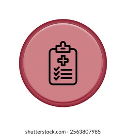 Medical Report icon illustration vector design template