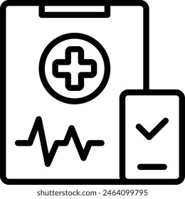 Medical Report Icon. Medical record icon