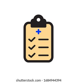 Medical Report Icon In Trendy  Design Vector Eps 10