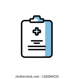 medical report icon vector design. icon vector modern style