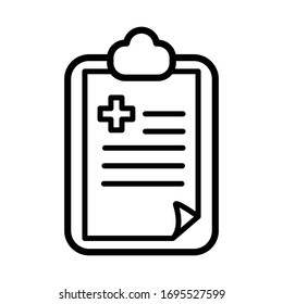 Design-Vorlage für die Vektorillustration des medizinischen Berichts