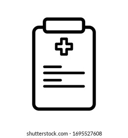 Design-Vorlage für die Vektorillustration des medizinischen Berichts