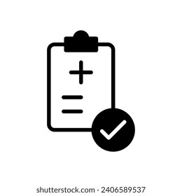 medical report icon vector design template