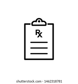 medical report icon vector flat design