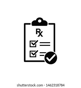 medical report icon vector flat design