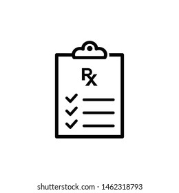medical report icon vector flat design