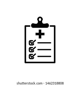 medical report icon vector flat design