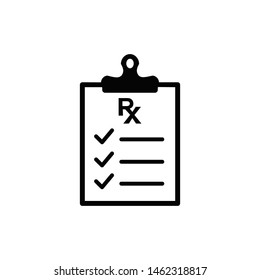 medical report icon vector flat design