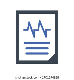 Medical Report Icon, vector graphics