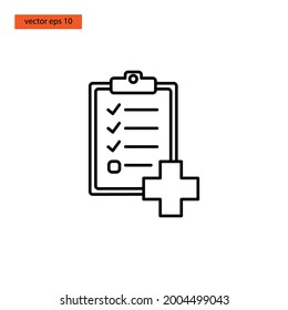 Medical report icon vector illustration design