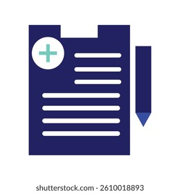 medical report icon vector illustration