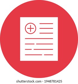 Medical Report Icon vector image. Can be used for Medical. Suitable for mobile apps, web apps and print media.