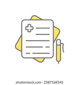 Medical Report icon vector stock illustration