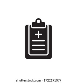 Medical Report Icon Vector Symbol Template