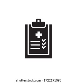 medical report icon vector symbol template