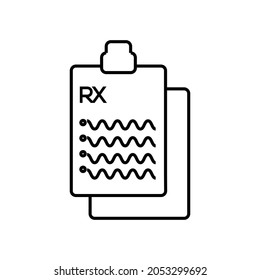 medical report icon vector symbol template