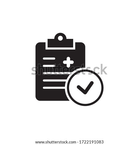 medical report icon vector symbol template