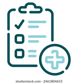 Medical Report icon for web, app, infographic, etc