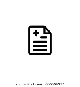 Medical report line icon vector illustration. outline icon for web, ui, and mobile apps