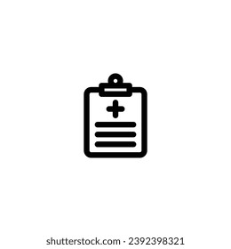 Medical report line icon vector illustration. outline icon for web, ui, and mobile apps