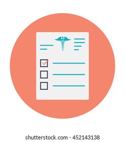 Medical Report Vector Icon