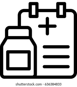 Medical Report Vector Icon