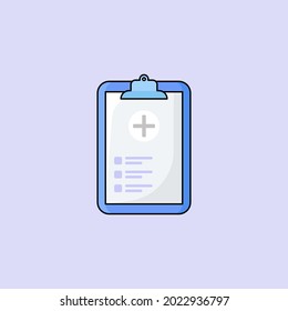 medical report vector illustration. flat design