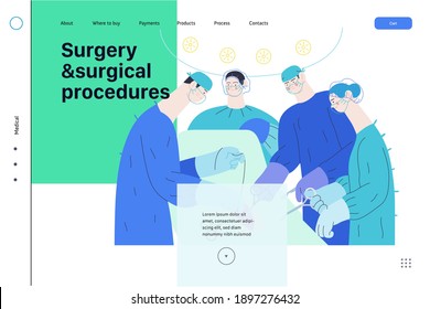 Anwendung für medizinische Berichte - Webpage für Krankenversicherungen - modernes flaches Vektorkonzept, digitale Illustration - Patient und Arzt mit medizinischer Anwendung mit Berichten und Testergebnissen, Metapher