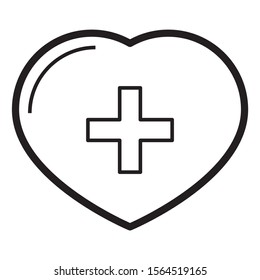 Medical Rescue Charity Vector Icon design