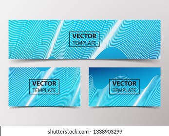 Medical Research Banner with Technological, Scientific, Abstract, Geometric Background. Set Web Banner Templates for Advertising and Attracting Customers with Polygonal Abstract shapes, Circles, Lines