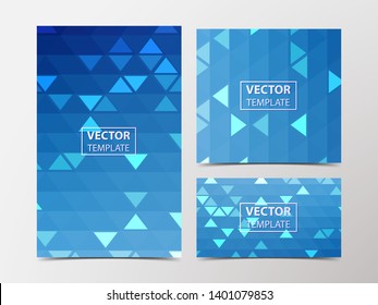 Medical Research Banner with Technological, Scientific, Abstract, Geometric Background. Set Web Banner Templates for Advertising and Attracting Customers with Polygonal Abstract shapes, Circles, Lines