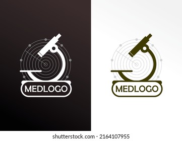 Medical Research Center Logo Design Laboratory And Human Health Data Analysis Brand Logo Design