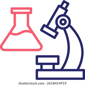 Medical Research Icon Color Vector Illustration