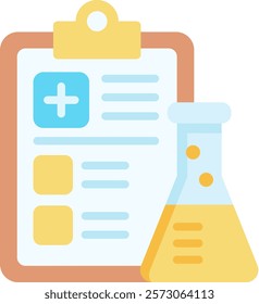 Medical Research Icon Flat Vector Illustration