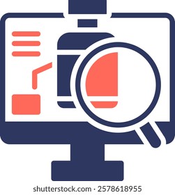 Medical Research Icon Mixed Vector Illustration