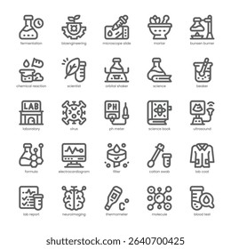Medical Research Icon pack for your website, mobile, presentation, and logo design. Medical Research Icon outline design. Vector graphics illustration and editable stroke.