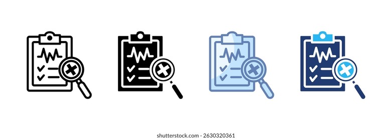Medical Research Icon Set Multiple Style Collection