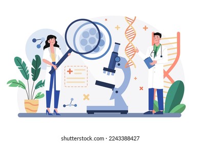 Medical Research Illustration concept on white background