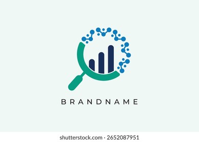 Plantilla de Vector de diseño de logotipo de investigación médica. Icono de la ciencia médica.