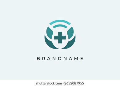 Medical research logo design vector template. Medical science icon.