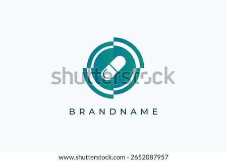 Medical research logo design vector template. Medical science icon.