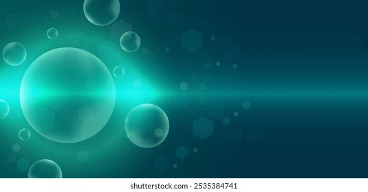 Medical research and technology. Science and futuristic sci fi abstract modern background. Vector illustration
